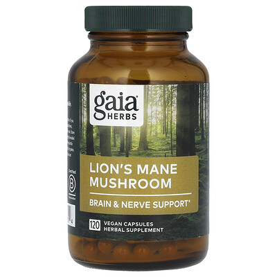 Photos - Other Sports Nutrition Gaia Herbs, Lion's Mane Mushroom, 120 Vegan Capsules GAI-15262 