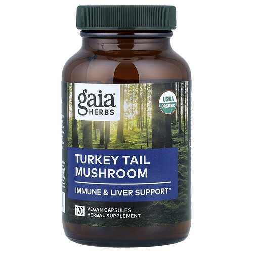 Gaia Herbs, Turkey Tail Mushroom, 120 Vegan Capsules