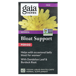 Gaia Herbs, Femei, balonare, menstruație, 60 Vegan Liquid Phyto-Caps®
