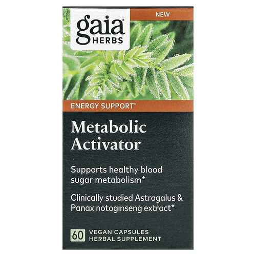 Gaia Herbs Metabolic Activator Vitamin | 60 Vegan Caps | Weight Management