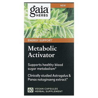 Gaia Herbs, Metabolic Activator, Stoffwechselaktivator, 60 vegane Kapseln