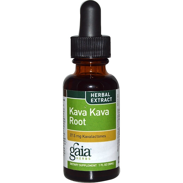 Gaia Herbs, Kava Kava Root, Herbal Extract, 1 fl oz (30 ml) iHerb
