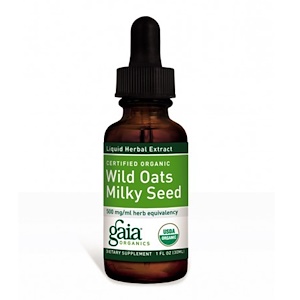 Отзывы о Гайа Хербс, Certified Organic Wild Oats Milky Seed, 1 fl oz (30 ml)