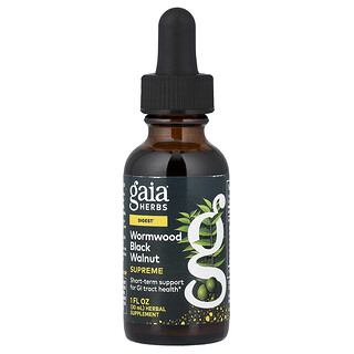 Gaia Herbs, Ajenjo y nuez negra suprema, 30 ml (1 oz. Líq.)
