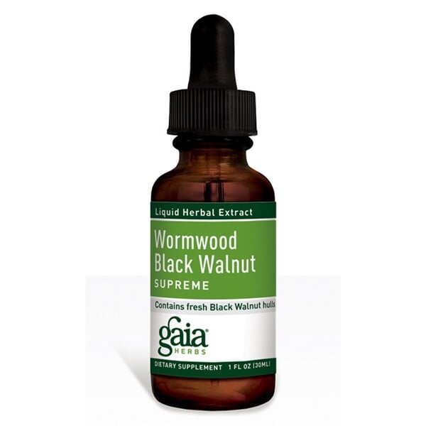 Gaia Herbs, Wormwood Black Walnut Supreme, 1 fl oz (30 ml)