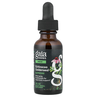 Gaia Herbs, Echinacea Goldenseal Supreme, 1 fl oz (30 ml)