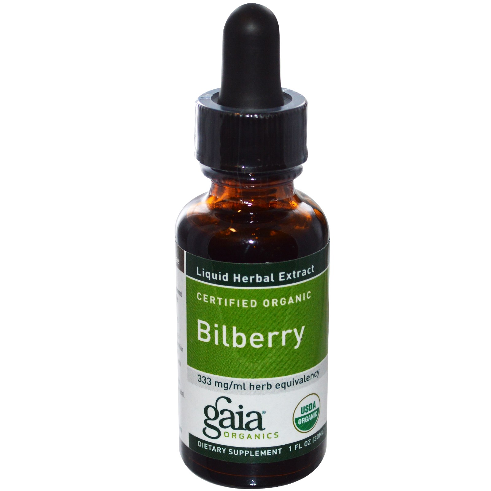 Gaia Herbs, Certified Organic Bilberry, 1 fl oz (30 ml) iHerb