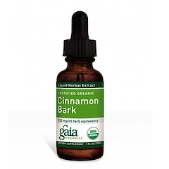 Certified Organic Cinnamon Bark, Liquid Herbal Extract, 1 fl oz (30 ml)