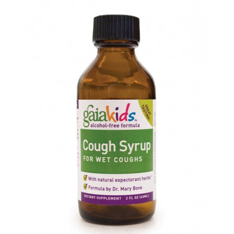 Gaia Herbs, GaiaKids, Cough Syrup, For Wet Coughs, Alcohol Free Formula