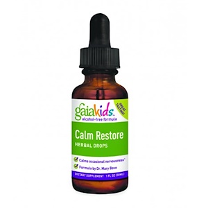 Gaia Herbs, Спокойствие, Восстановление, Травяные капли, безалкогольная формула 1 жидких унции (30 мл)