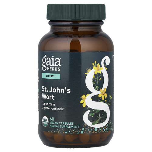 Gaia Herbs St. John's Wort, 60 Vegan Capsules (333 mg per Capsule)