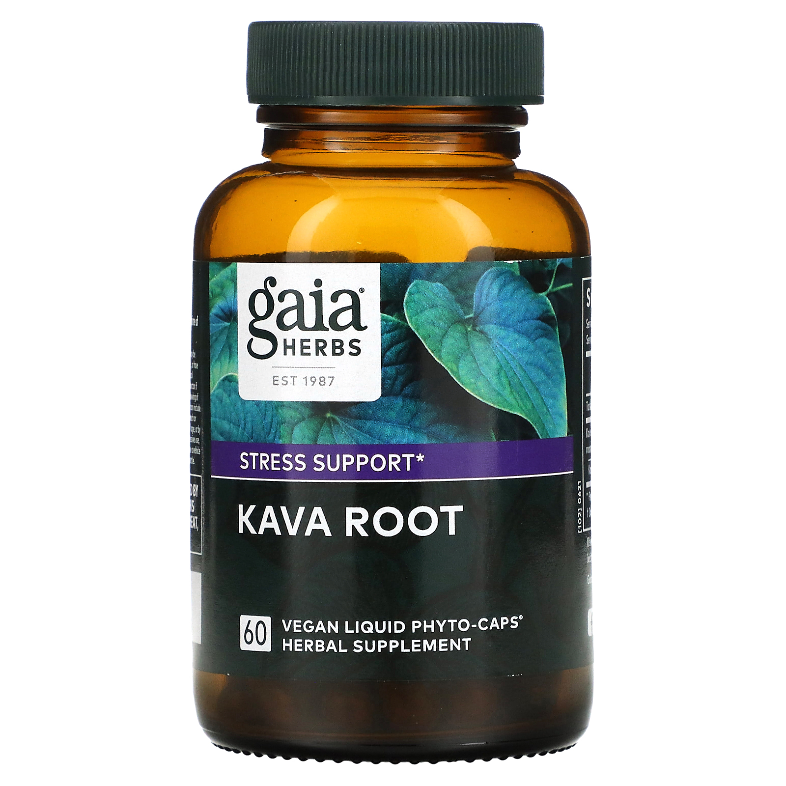 Gaia Herbs, Kava Root, 60 Vegan Liquid PhytoCaps