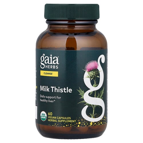 Gaia Herbs, Milk Thistle, Mariendistel, 60 vegane Kapseln (250 mg pro Kapsel)