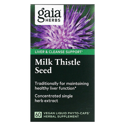 

Gaia Herbs Milk Thistle Seed 60 Vegan Liquid Phyto-Caps