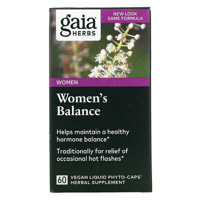 Gaia Herbs Women's Balance, 60 Veggie Liquid Phyto-Caps