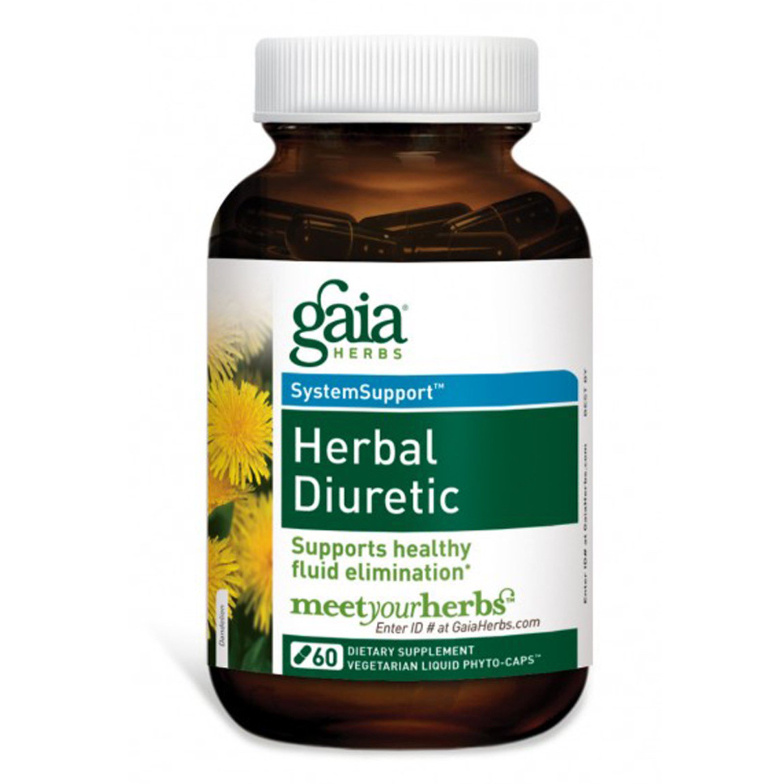 Gaia Herbs, Herbal Diuretic, 60 Veggie Liquid Phyto-Caps - iHerb