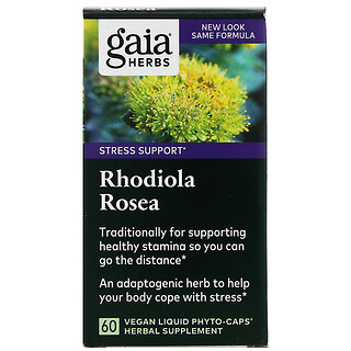 Gaia Herbs, Rhodiola Rosea, 60 Fitocápsulas Líquidas Vegetais