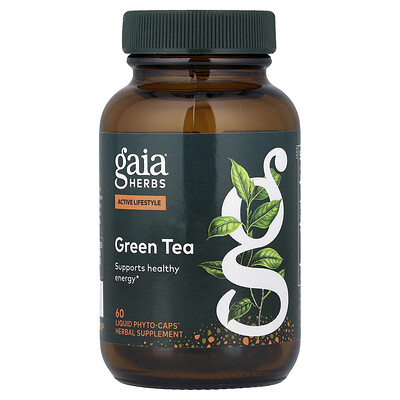 Gaia Herbs, Té verde, 60 Phyto-Caps® con contenido líquido