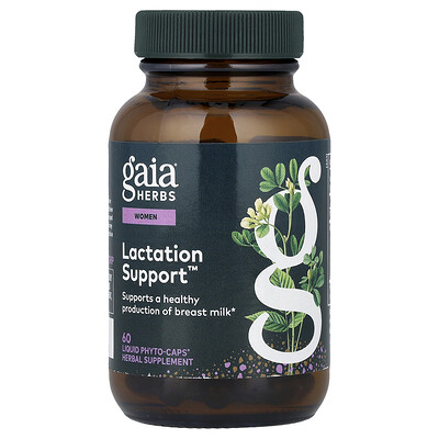 Photos - Vitamins & Minerals Gaia Herbs, Women, Lactation Support™, 60 Liquid Phyto-Caps GAI-40220