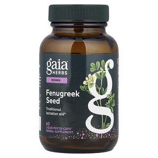 Gaia Herbs, 女性，胡蘆巴籽，60 粒全素液體 Phyto-Caps® 膠囊（每粒 390 毫克）
