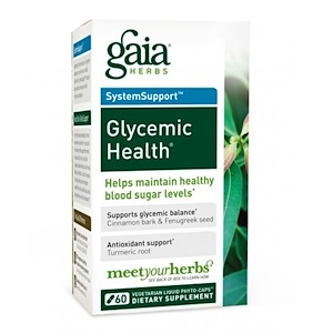 Отзывы о Гайа Хербс, SystemSupport, Glycemic Health, 60 Veggie Liquid-Filled Caps