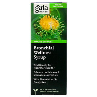 Gaia Herbs, Бронхиальный оздоровительный сироп, 5,4 жидких унций (160 мл)