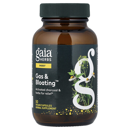 Gaia Herbs Gas & Bloating™, 50 Vegan Capsules