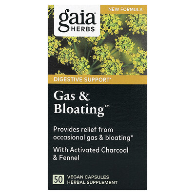 Product Image for Gaia Herbs, Gas & Bloating , 50 Vegan Capsules