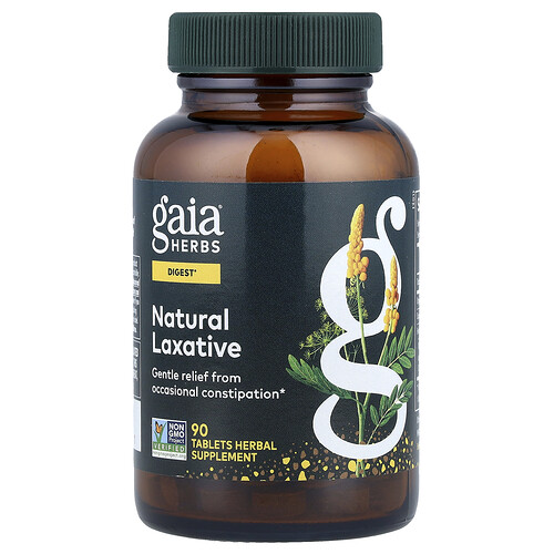Gaia Herbs Natural Laxative, 90 Tablets