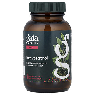Gaia Herbs, Resveratrol, 50 tekućih fito-kapsula®