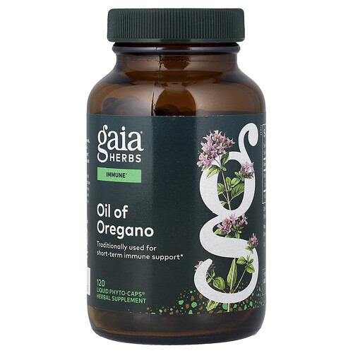 Gaia Herbs Oil of Oregano, 120 Liquid Phyto-Caps® (230 mg per Capsule)