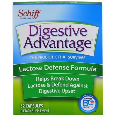Schiff Diggetarian Advantage, формула защиты лактозы, 32 капсулы