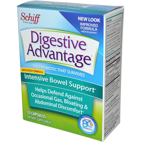 Schiff‏, Digestive Advantage, Intensive Bowel Support, 32 Capsules