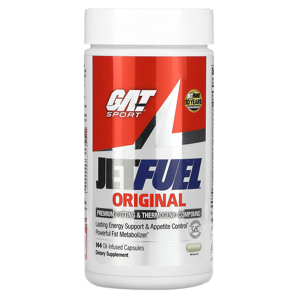 GAT‏, JETFUEL Original, 144 Oil Infused Capsules