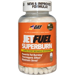 GAT, JetFUEL Superburn, 120 капсул с маслом