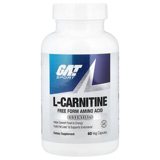 GAT, L-Carnitine, 500 mg, 60 Veg Capsules