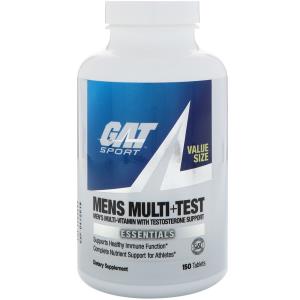 Купить GAT, "Мульти + якорцы для мужчин", мультивитаминный комплекс для мужчин с добавлением экстракта якорцов стелющихся, 150 таблеток  на IHerb