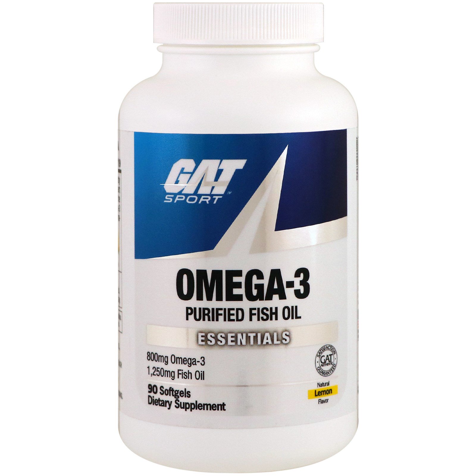 GAT, Omega-3, Lemon, 90 Softgels - iHerb