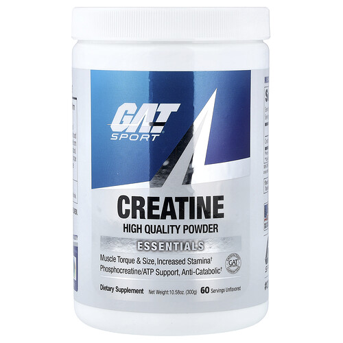 Gat Creatine, Unflavored, 10.58 oz (300 g)