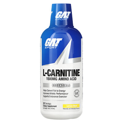 

GAT L-Carnitine Amino Acid Lemon Blast 1 500 mg 16 oz (473 ml)