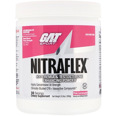 

GAT NITRAFLEX, Pink Lemonade, 10.6 oz (300 g)