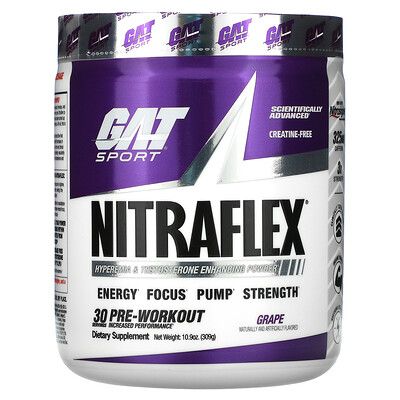 

GAT Sport, Nitraflex, виноград, 309 г (10,9 унции)