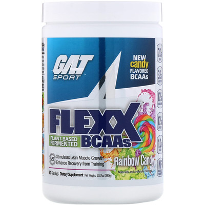 

GAT Аминокислоты с разветвленной цепью Flexx, радужная конфета, 13,7 унц. (390 г)