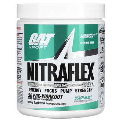 

GAT Sport, NITRAFLEX, Beach Blast, 309 г (10,9 унции)