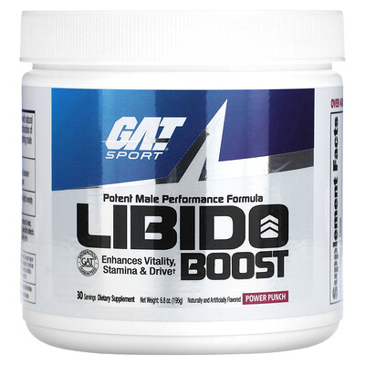 

GAT Libido Boost, Power Punch, 195 г (6,8 унции)