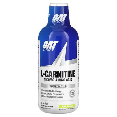 

GAT L-Carnitine Amino Acid Sour Gummy 1 500 mg 16 oz (473 ml)