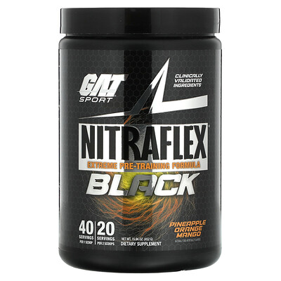 

GAT NITRAFLEX Black Pineapple Orange Mango 15.94 oz (452 g)