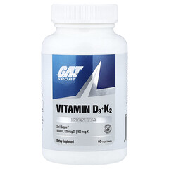 Sport, Essentials, вітаміни D3 і K2, 60 вегетаріанських капсул