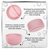 Grabease, Silicone Suction Bowl, 6m+, Blush, 1 Count