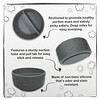 Grabease, Silicone Suction Bowl, 6m+, Gray, 1 Count